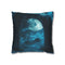 Shadow Gateway under Midnight Moon — 40×40 Cushion Cover — Front 40×40 cm Square Cushion View