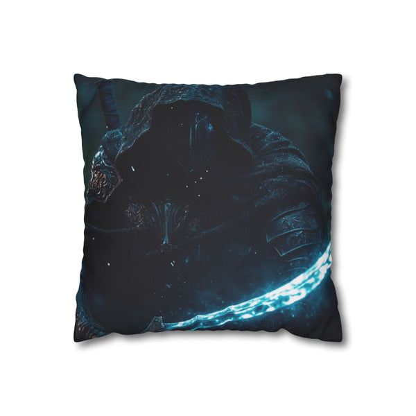 Shadow Knight with Glowing Sword (Edition V) — Double-Sided Cushion Cover — Front Double-Sided Cushion View