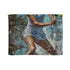 Sharapova Painting — 50×60 Plush Throw Blanket — Full Spread Plush Fleece Artwork View