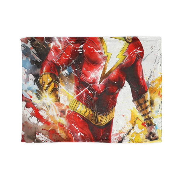 Shazam (Edition II) — Plush Fleece Throw Blanket — Full Spread Plush Fleece Artwork View