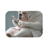 Side View of Big Bulldog Slumped Luxury Memory Foam Bath Mat - Top View