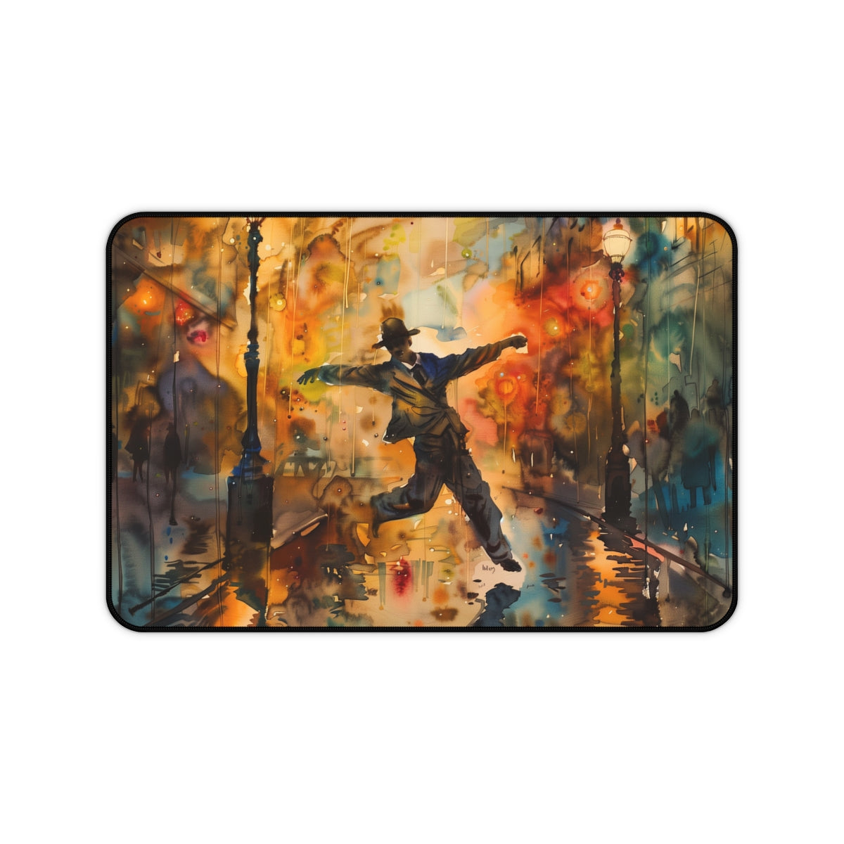 Singin' in the Rain Desk Mat: Gene Kelly Watercolor