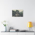 Skeleton with Tree Growing from Spine — Stretched Canvas Wall Art — Living Room Wall Lifestyle View
