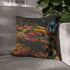 Sky Garden Blooming at Night — Double-Sided Cushion Cover — Sofa & Armchair Living Room Lifestyle View