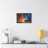 Sky Split Into Day and Night — Stretched Canvas Wall Art — Living Room Wall Lifestyle View