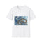 Sky Temple Rotating in Zero Gravity — Graphic Cotton T-Shirt — Front Graphic Print View