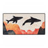 Sky Whales Swimming Through Mountains — XL & XXL Desk Mat — Full Top-Down Artwork View