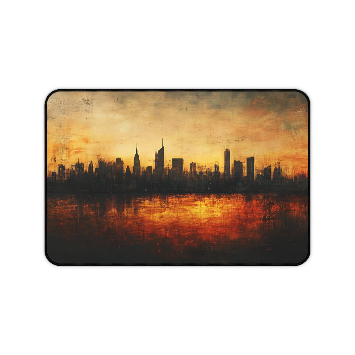 "Skyline Sunset Desk Mat: New York"