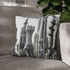 Skyscrapers Shaped Like Chess Pieces (Edition IV) — Double-Sided Cushion Cover — Sofa & Armchair Living Room Lifestyle View
