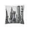 Skyscrapers Shaped Like Chess Pieces (Edition IV) — Double-Sided Cushion Cover — Front Double-Sided Cushion View