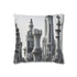 Skyscrapers Shaped Like Chess Pieces (Edition IV) — Double-Sided Cushion Cover — Front Double-Sided Cushion View