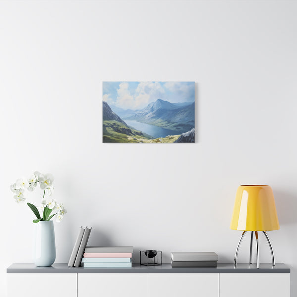 Snowdon Wales Painting (Edition VIII) — Stretched Canvas Wall Art — Living Room Wall Lifestyle View