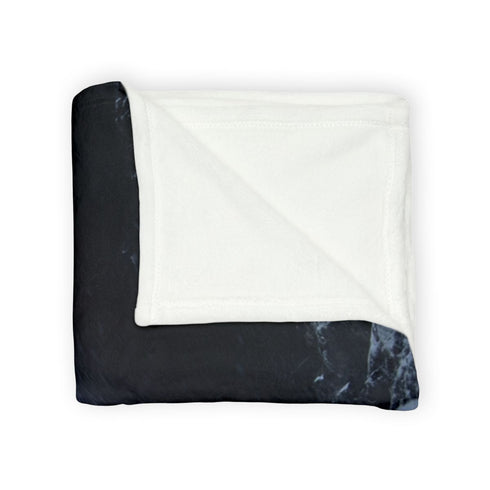 Snowstorm Hiding Neon Portal Cave Plush Fleece Throw Blanket