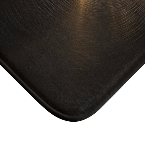 Solar Eclipse Casting Fractal Shadows — 61×43 Memory Foam Bath Mat — Cushioned Memory Foam & Microfibre Close-Up