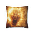 Solar Flare Shaped Like Screaming Face — 40×40 Cushion Cover — Front 40×40 cm Square Cushion View