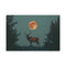 Solar Stag Standing under Twin Moons — 24×16 Canvas Wall Art — Front Gallery-Wrapped Canvas View