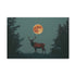 Solar Stag Standing under Twin Moons — 24×16 Canvas Wall Art — Front Gallery-Wrapped Canvas View