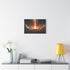 Solar Sword Shattering the Sky — Stretched Canvas Wall Art — Living Room Wall Lifestyle View