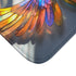 Solar Wings Casting Prism Shadows — Memory Foam Bath Mat — Microfibre Texture Close-Up View
