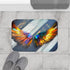 Solar Wings Casting Prism Shadows — Memory Foam Bath Mat — Modern Bathroom Floor Lifestyle View