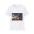 Space Cathedral Shaped Like Seashell — Graphic Cotton T-Shirt — Front Graphic Print View