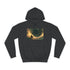 Space Monk Chanting Inside Black Hole Graphic Unisex College Hoodie - Jet Black Front