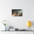 Spaceman Riding a Comet (Edition II) — 24×16 Canvas Wall Art — Living Room Wall Lifestyle View