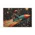 Spaceman Riding a Comet (Edition III) — 24×16 Canvas Wall Art — Front Gallery-Wrapped Canvas View