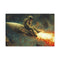 Spaceman Riding a Comet — 24×16 Canvas Wall Art — Front Gallery-Wrapped Canvas View