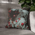 Spacesuit Blooming with Rose Petals — Double-Sided Cushion Cover — Sofa & Armchair Living Room Lifestyle View