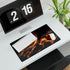Spacetime Rift Glowing Above Tree Roots — XL & XXL Desk Mat — Gaming & Workspace Desk Setup View