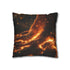 Spacetime Rift Glowing Above Tree Roots — 40×40 Cushion Cover — Sofa & Living Room Lifestyle View
