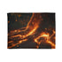 Spacetime Rift Glowing Above Tree Roots — 50×60 Plush Throw Blanket — Full Flat Artwork View