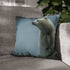 Spirit Bear Emerging from Cloud Mist — 40×40 Cushion Cover — Sofa & Living Room Lifestyle View