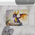 Spyro the Dragon Watercolor — Non-Slip Bath Mat — Bathroom Floor Lifestyle View