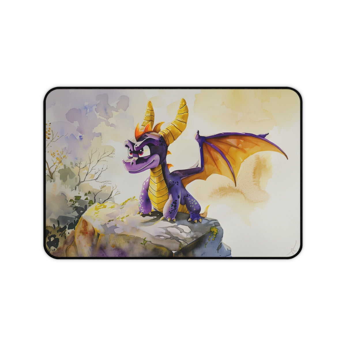 Spyro Watercolor Desk Mat: Roar!