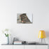 Staircase Made of Old Books — Stretched Canvas Wall Art — Living Room Wall Lifestyle View