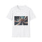 Starborn Creature Made of Fractals Graphic Unisex Softstyle T-Shirt - Front View