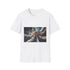 Starborn Creature Made of Fractals Graphic Unisex Softstyle T-Shirt - Front View