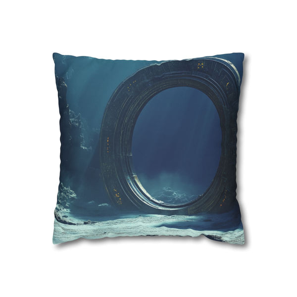Stargate Opening Beneath Ocean Floor (Edition IV) — Double-Sided Cushion Cover — Front Double-Sided Cushion View