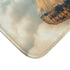 Steampunk Airship Sailing Through Clouds — 61×43 Memory Foam Bath Mat — Cushioned Memory Foam & Microfibre Close-Up