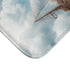 Steampunk Airship Sailing Through Clouds — 61×43 Memory Foam Bath Mat — Cushioned Memory Foam & Microfibre Close-Up