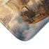 Steampunk Airship Sailing Through Clouds — 61×43 Memory Foam Bath Mat — Cushioned Memory Foam & Microfibre Close-Up