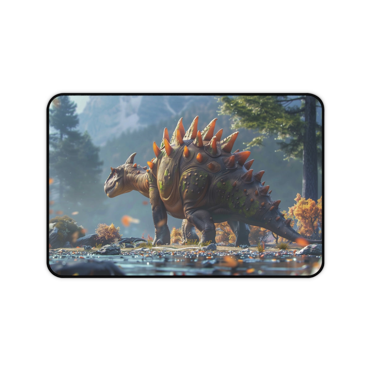 "Stegosaurus Desk Mat: Prehistoric Office Essential"