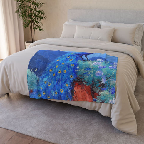 Sticky Lacquer Relief Minimalist Composition Chinese Sc — 50×60 Plush Throw Blanket — Draped Over Sofa & Bed Lifestyle View