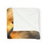 Storm Brewing from a Violin — 50×60 Plush Throw Blanket — Draped Over Sofa & Bed Lifestyle View