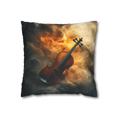 Storm Brewing from Violin — Double-Sided Cushion Cover — Front Double-Sided Cushion View