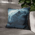 Storm Cloud Shaped Like Wolf — Faux Suede Cushion Cover — Sofa & Living Room Lifestyle View