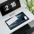 Storm Cloud Shaped Like Wolf — XXL Gaming Desk Mat — Gaming & Workspace Desk Setup View