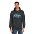 Storm Clouds Shaped Like Mythical Beasts Graphic Unisex College Hoodie - Lifestyle Model View